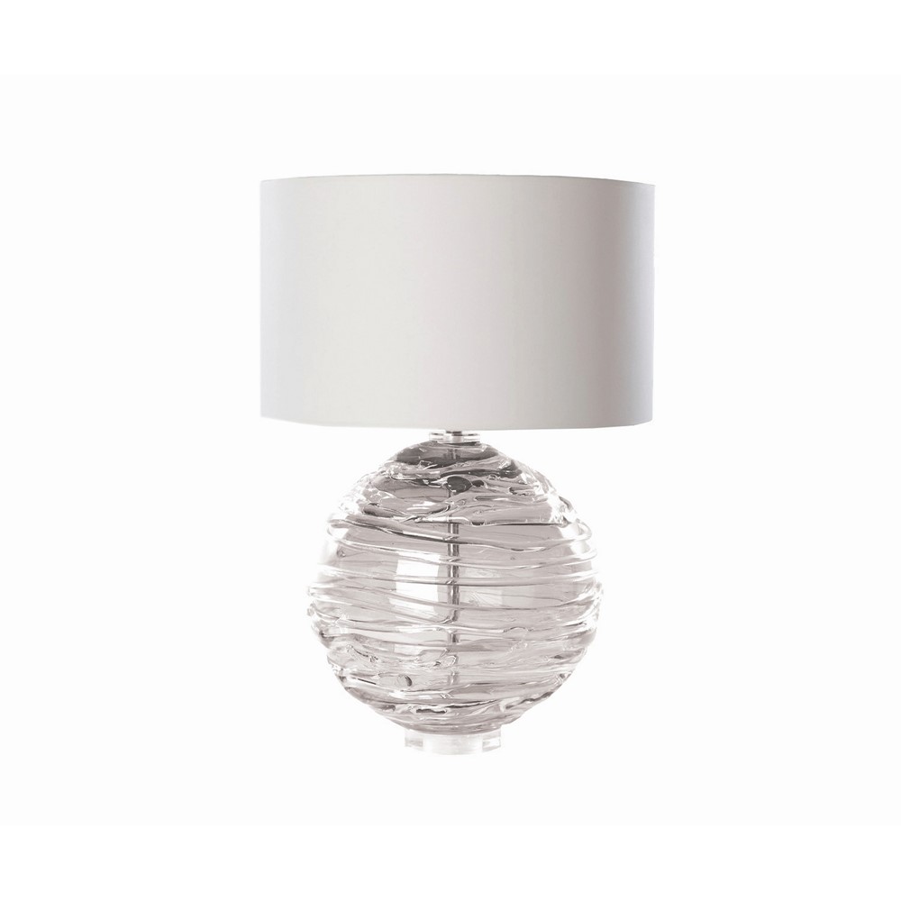 Nerys Crystal Glass Lamp by William Yeoward in Clear